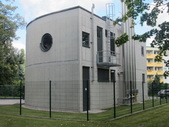 Industriebau in Freital bei Dresden Dresdner Strasse Heizhaus Aluminiumfenster rund wärmegedämmt